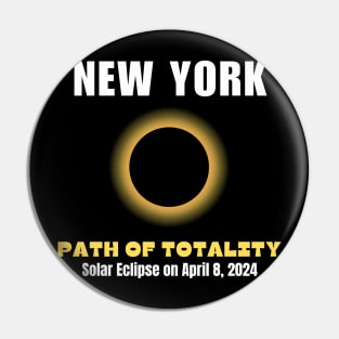 New York Path Of Totality Solar Eclipse On April 8 2024 Pin