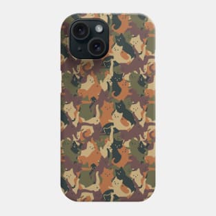 Camouflage Cat Orange Army by Tobe Fonseca Phone Case