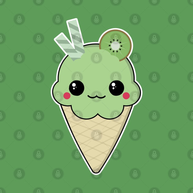 Kawaii Ice Cream by Sasyall