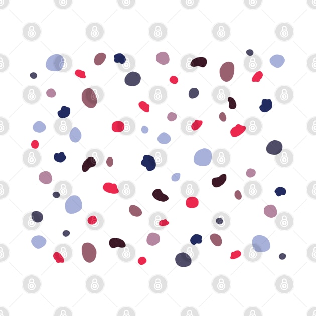 Colorful handmade polka dot pattern by OgyDesign