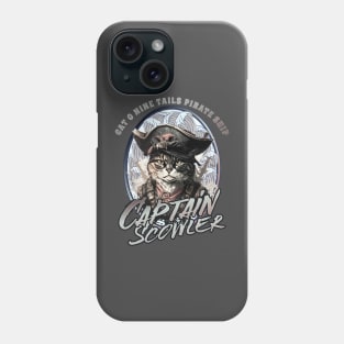 Captain Scowler Pirate Cat Phone Case