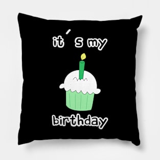 Cupcake green Pillow