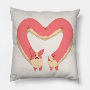 Corgi Heart Pillow