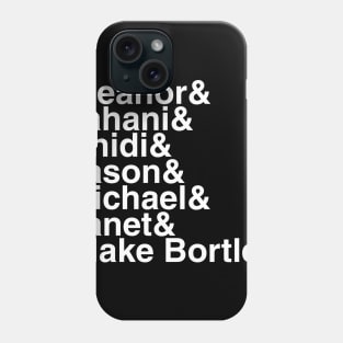 The Good Place Helvetica List Phone Case