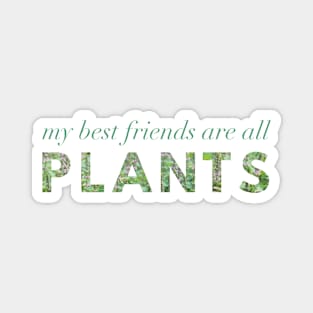 My Best Friends Are All Plants Magnet