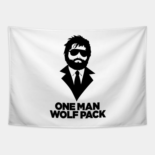 One Man WolfPack Tapestry by methaneart