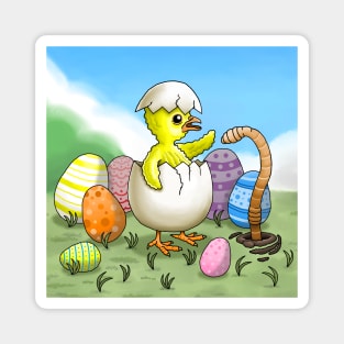 The Hatched Easter Chicken Magnet