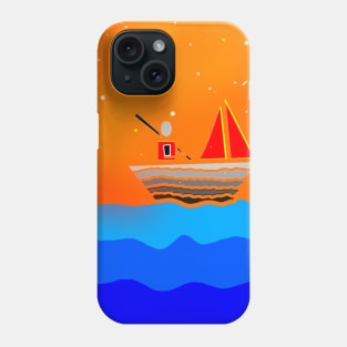 Man in the boat Phone Case