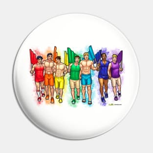 Troy: Happy Pride Pin