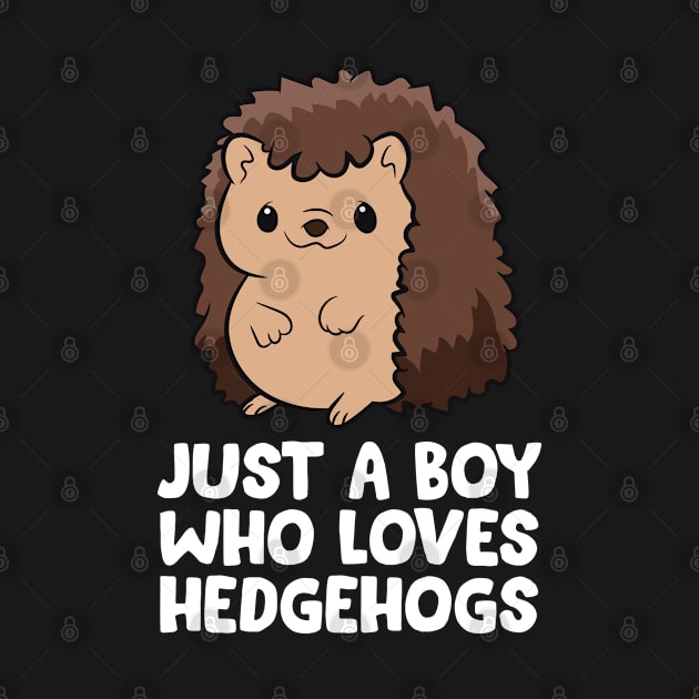 Just a Boy Who Loves Hedgehogs by EQDesigns