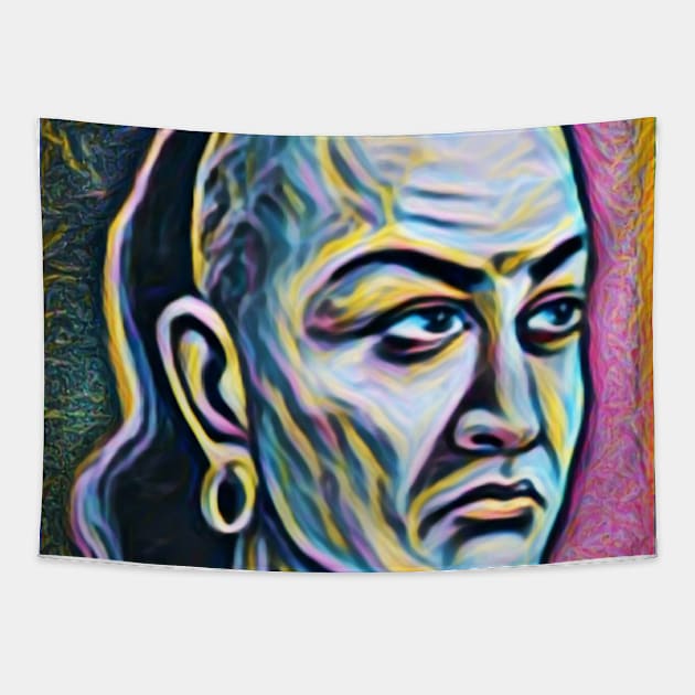 Chanakya Portrait | Chanakya Artwork 10 Tapestry by JustLit