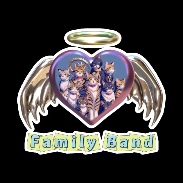 Cat Family Band by LycheeDesign