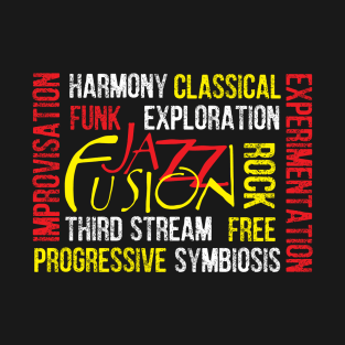 Creative Typographic Jazz Concept T-Shirt