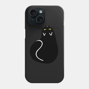 Top View Black Cat Phone Case