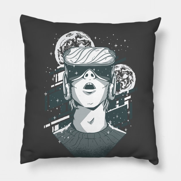 Virtual Reality Design Pillow by LR_Collections