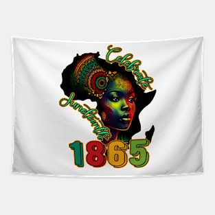 Celebrate Juneteenth, Black History, African American, 1865 Juneteenth Tapestry
