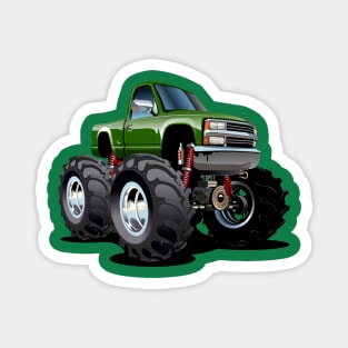 Cartoon monster truck Magnet