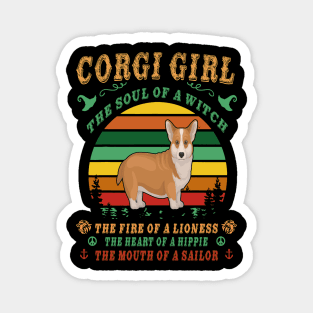 Corgi Girl - Witch - Lioness - Hippie - Sailor (79) Magnet