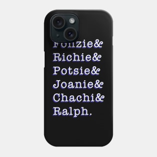 Fun Happy Days Show Characters Art Phone Case