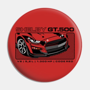 SHELBY GT500 CODE RED Pin