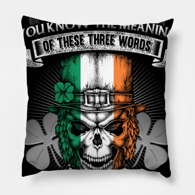 Being Irish T shirt. Pillow by sudiptochy29