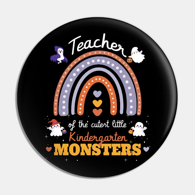 Rainbow teacher of The Cutest little Kindergarten monsters Pin by FunnyUSATees