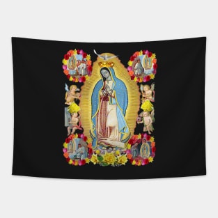 Our Lady of Guadalupe Mexican Virgin Mary Mexico Apparitions Juan Diego 2018 Tapestry