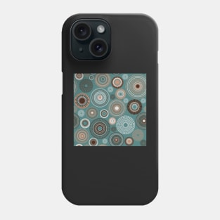 Kopie von Kopie von Kopie von Kopie von Kopie von Kopie von colorful circles | green and coral Phone Case