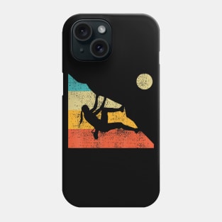 Climbing Bouldering Rock Mountain Free Speed Girl Vintage Phone Case