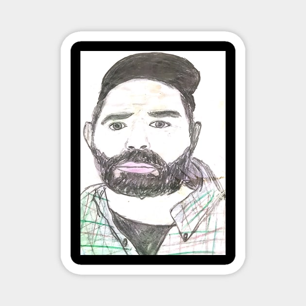 Rob Delaney fan art Magnet by SaifsArt