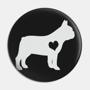 Adore French Bulldogs Pin