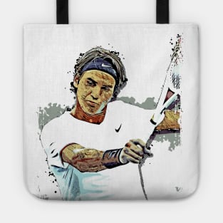 Roger Federer pop art Tote