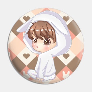 BTS KPOP JUNGKOOK CUTE CHIBI CHARACTER Pin