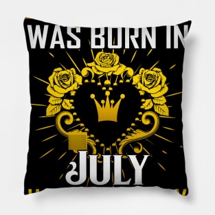 A Queen Was Born In July Happy Birthday To Me Pillow