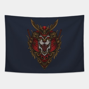 Samurai Cat Tapestry