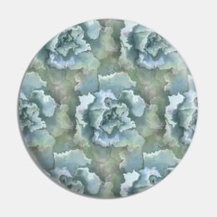 Green Succulent Watercolor Plant Pin