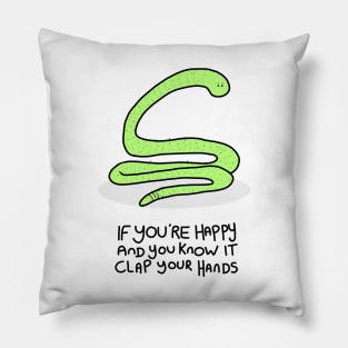 Grumpy Snake Pillow