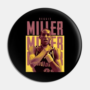 Reggie Miller Choke Sign Basketball Pin
