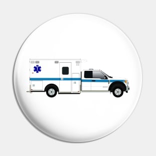 White F serie Ambulance Blue Striping Pin