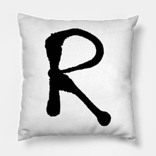 R - Inital / Sprayed Letter Pillow