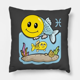 Smiley Pisces Pillow