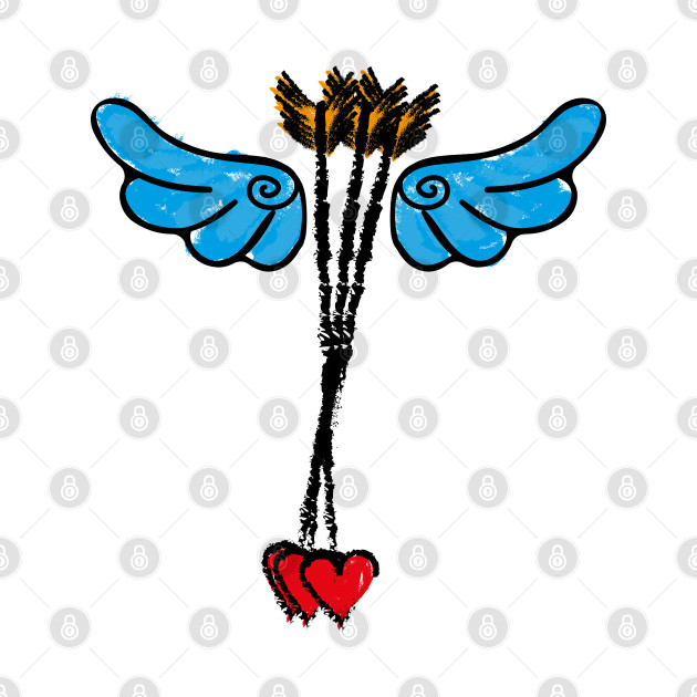 Rustic Cupid Love wings and Arrows by GraphicBazaar