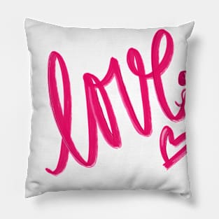 Love font for Valentine’s day Pillow