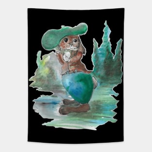 Winter bunny 21/11/23 - vintage Christmas inspired designs Tapestry