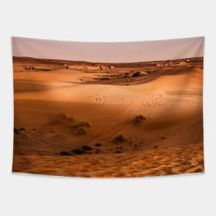 SCENERY 94 - Summer Desert Sand Dune Dry Plateau Landscape Tapestry