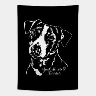 Funny Jack Russell Terrier dog portrait gift Tapestry