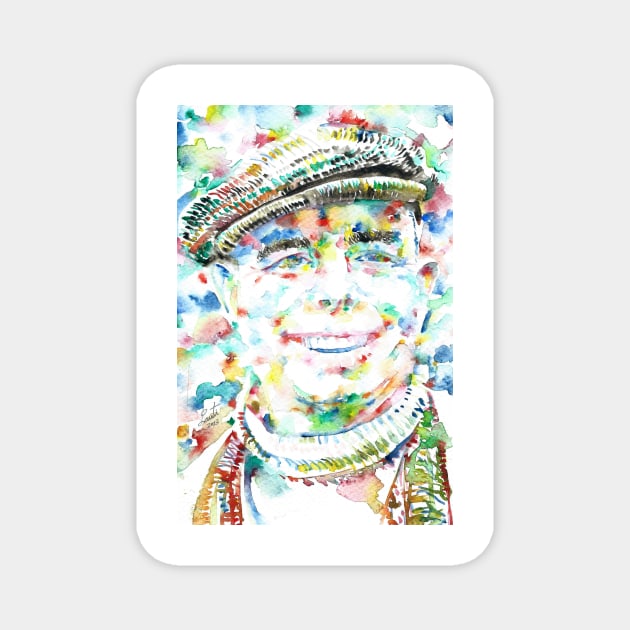 JEAN RENOIR watercolor portrait Magnet by lautir