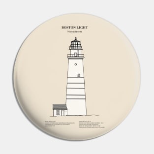 Boston Light Lighthouse - Massachusetts - SBDpng Pin