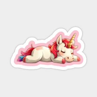 Sleepy Unicorn Magnet