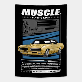 Classic GTO Muscle Car Tapestry